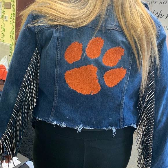 Clemson University Denim Jacket - Picture 6 of 7